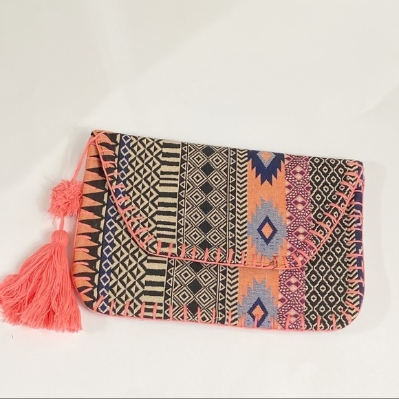 Aztec designs clutch Boho Bohemian Western Festival Concert - Picture 1 of 6